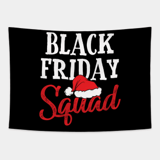 Black Friday Squad Shopping Team Family Funny Christmas Tapestry