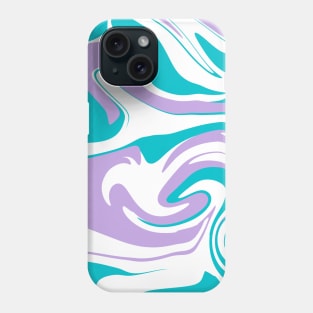 Cute Green and Purple Abstract Pattern Phone Case