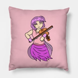 Cute violin girl Pillow