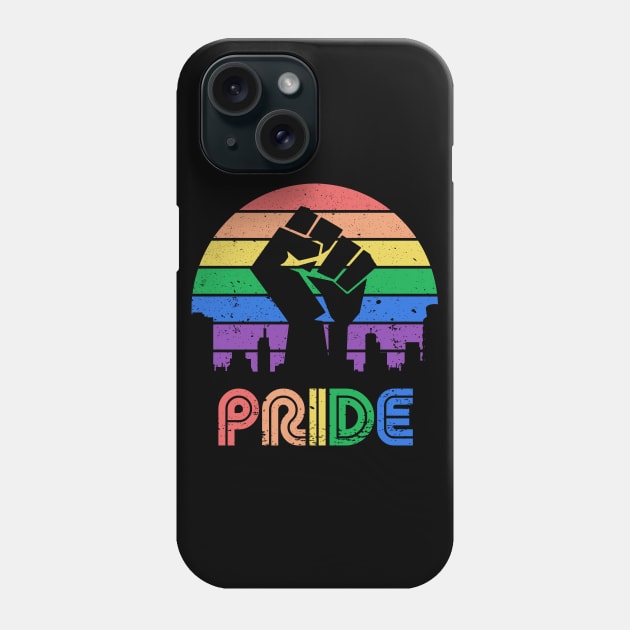 Retro Pride Power Phone Case by rojakdesigns