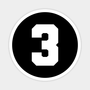 Number Three - 3 Magnet