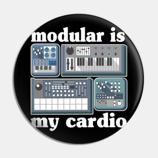 Analog Modular Is My Cardio Synthesizer Synth Sound Retro Pin