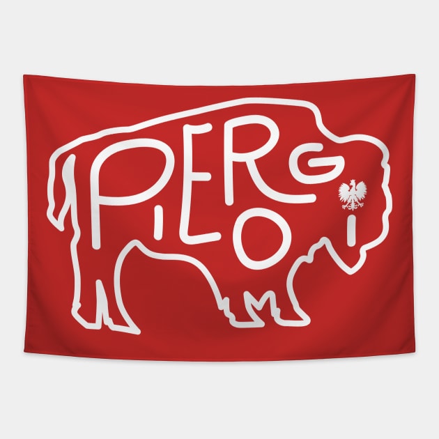 Pierogi Polish Pride Buffalo NY Dyngus Day Tapestry by PodDesignShop