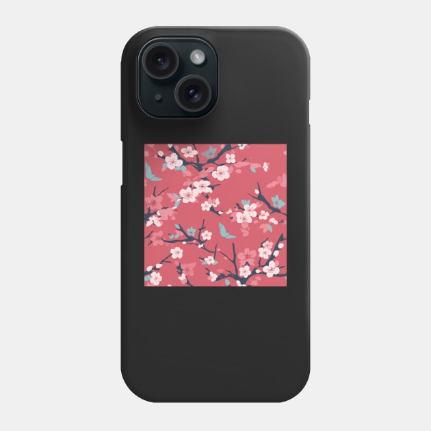 Cherry Blossom Phone Case by tommytyrer