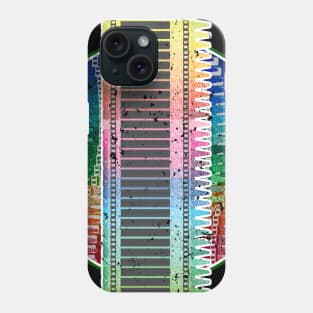 The Multi Color Crayon Circle Design Phone Case