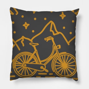 Enjoy the ride hand-drawn Pillow