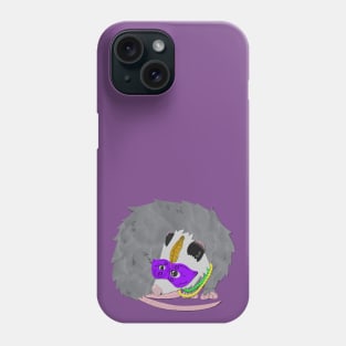 Paper craft Mardi Gras Opossum Phone Case