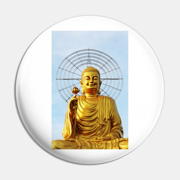 Golden Buddha Pin by fineart