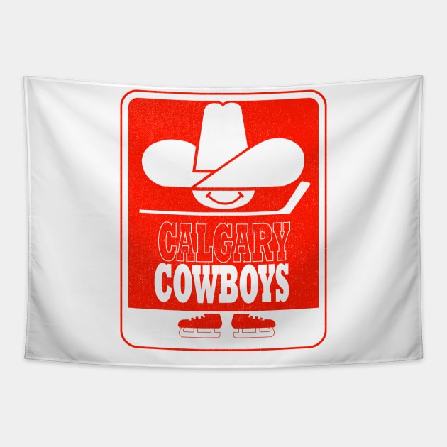 DEFUNCT - Calgary Cowboys Hockey Tapestry by LocalZonly