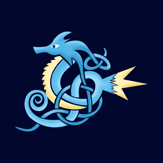 Celtic Water Dragon by WildHusky