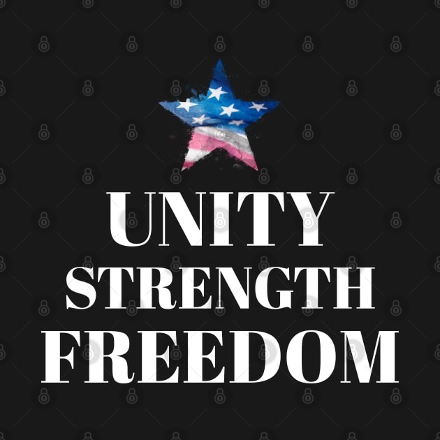 UNITY, STRENGTH, FREEDOM> hoodies, mugs, masks, stickers, by BostonBulldog