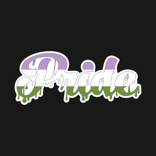 Genderqueer Pride Drip T-Shirt