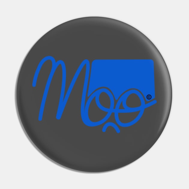 Moo1 Blue Pin by Djourob