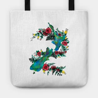 New Zealand Map - Paua Tote