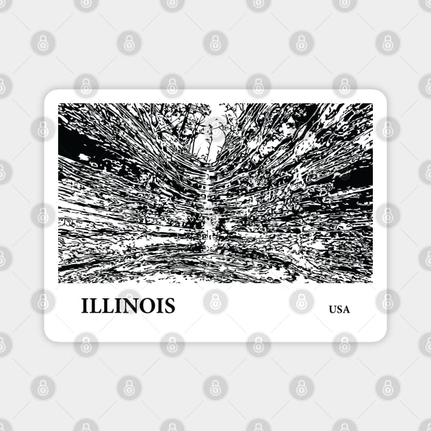Illinois USA Magnet by Lakeric