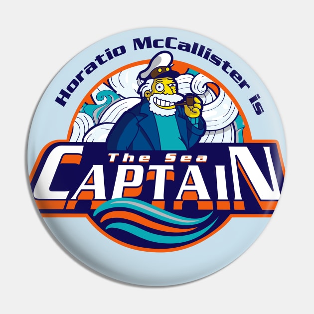 The Sea Captain Pin by Alema Art