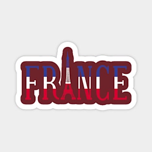 France Eiffel Lettering Magnet