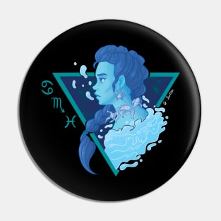 Water Genasi Pin