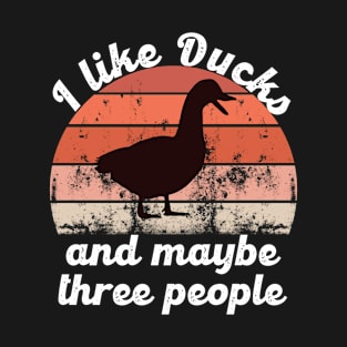 i like ducks and maybe three people T-Shirt