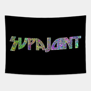 SupaJoint Rainbow Sparkle Logo Tapestry