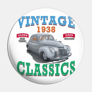 Vintage Classic Car Garage Hot Rod Novelty Gift Pin