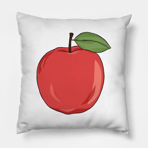 red apple Pillow by ubercuties