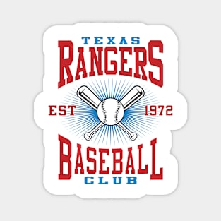 Texas Rangers Baseball Club Magnet