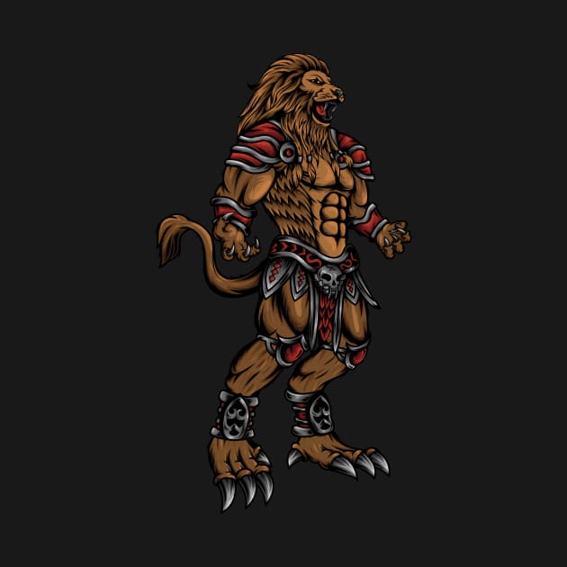 Standing Lion Monster by JagatKreasi