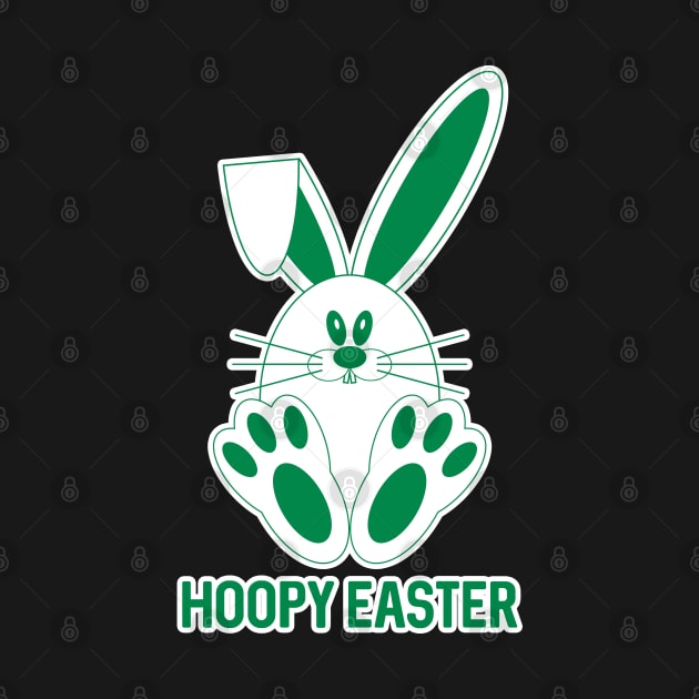 HOOPY EASTER, Glasgow Celtic Football Club Green and White Bunny Rabbit Design by MacPean