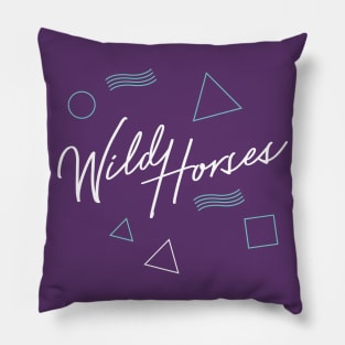 Wild Horses - 80s Style 2 Pillow