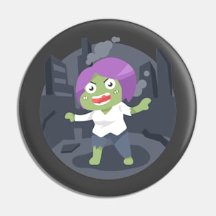 Cute Zombie Pin