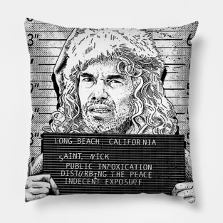 Mugshot Parody Artist Fan Art Pillow