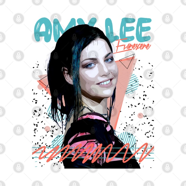 Retro Amy Lee Fan Art Design by Nandin Putri