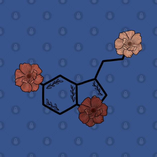 Floral Serotonin Molecule by the-bangs