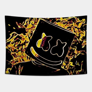 Marshmello in The Yellow Flames Tapestry