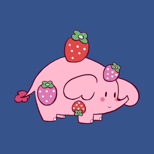 Strawberry Elephant by saradaboru