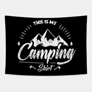 Funny Camping Shirt - This is My Favorite Camping Shirt Tapestry