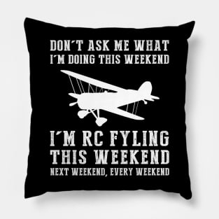 Sky High Weekends: Conquer the Skies with RC-Plane Fun! Pillow