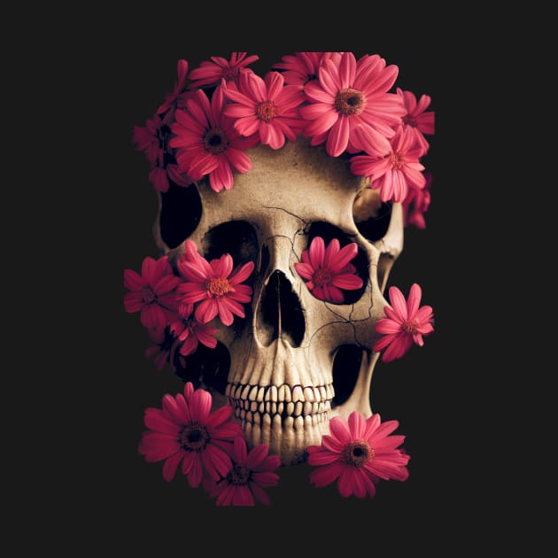 Skull and Flowers #6 by Endless-Designs