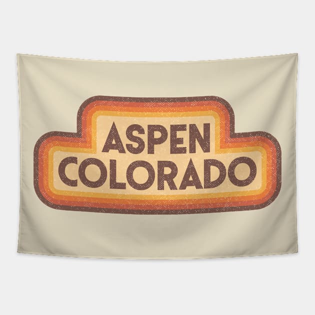 70s Style Aspen Colorado Tapestry by dk08