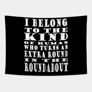 Roundabout Road Traffic Funny Spell Tapestry