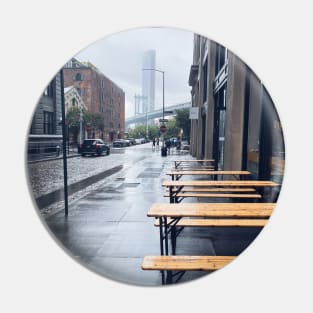 Rainy Day in DUMBO, Brooklyn Pin