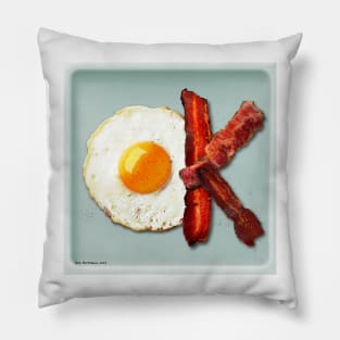 OK egg and bacon Pillow