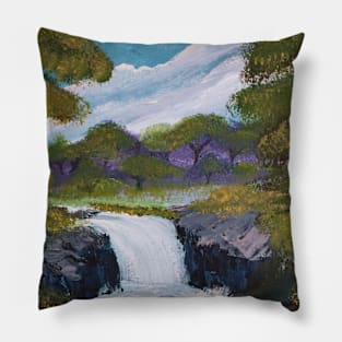 Evergreen Waterfall Pillow