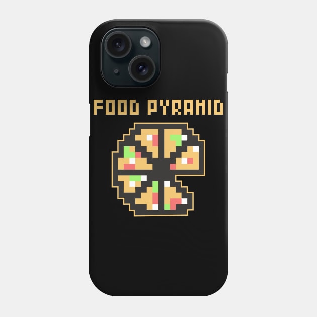 Food Pyramid. Pizza pixel art Phone Case by aceofspace
