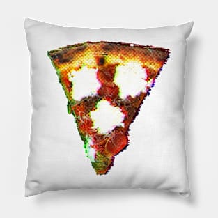 Pizza Slice Snack Glitch Pillow