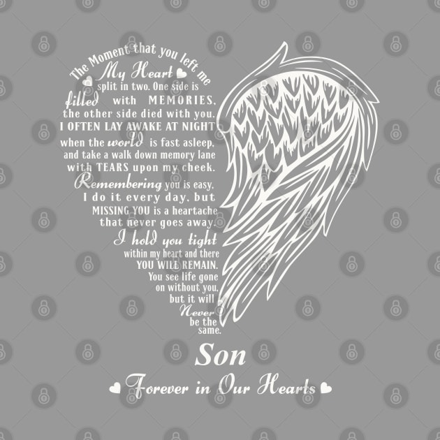 My Heart Split in two, In Memory of My Son by The Printee Co