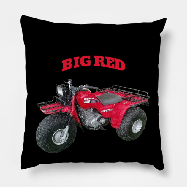 BIG RED 3 WHEELER Pillow by Cult Classics