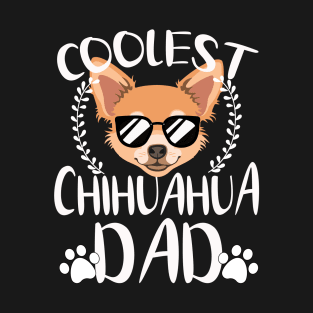 Glasses Coolest Chihuahua Dog Dad T-Shirt