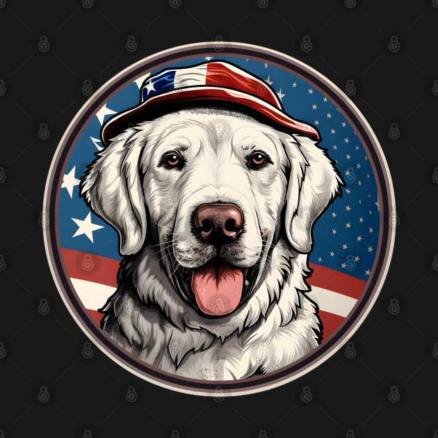 Kuvasz 4th of July by NatashaCuteShop